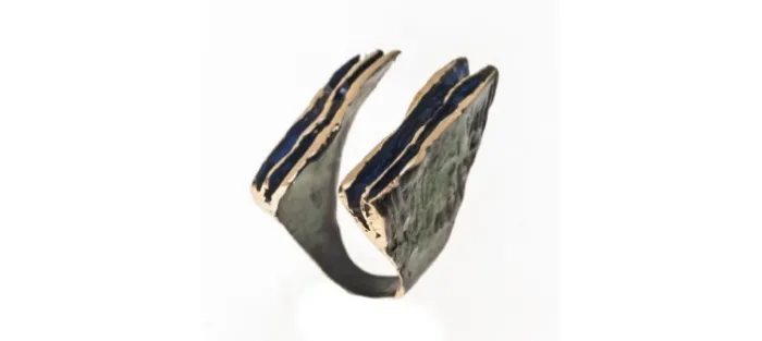 ANILLO AL VIENTO FILI PLAZA VERDE AZUL