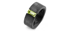 ANILLO CARBONO PERIDOTO