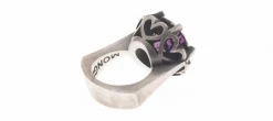 ANILLO HEARTS & ARROWS MORADO