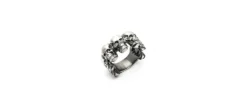 ANILLO RAIVE PLATA CALAVERAS GRANDES