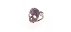 ANILLO SKULL MEDIANO ROSA