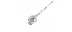 COLGANTE CALAVERA DIAMOND MYADN PLATA