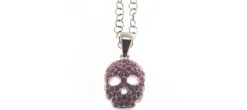 COLGANTE SKULL ROSA