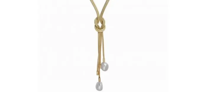 GARGANTILLA DE PLATA DORADA