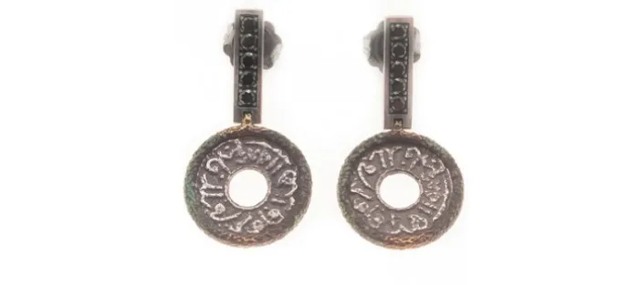 PENDIENTE LONG BALI NEGRO