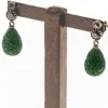 PENDIENTES BAROQUE VERDE