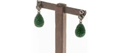 PENDIENTES BAROQUE VERDE