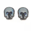 PENDIENTES CALAVERA AZUL XL