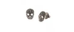 PENDIENTES CALAVERAS NEGRO