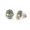 PENDIENTES CALAVERAS VERDE