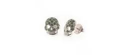 PENDIENTES CALAVERAS VERDE