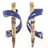 PENDIENTES CAMINOS BRONCE AZUL FILI PLAZA