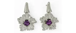 PENDIENTES FLOR AMATISTA