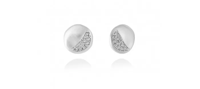 PENDIENTES HERITAGE BLANCO EN PLATA