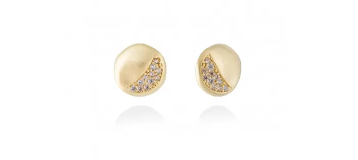 PENDIENTES HERITAGE CO&Ntilde;AC EN DORADO