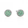 PENDIENTES JOUR VERDE PLATA