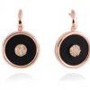 PENDIENTES MOON NEGRO