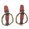 PENDIENTES MUNDOS ROJO FILI PLAZA