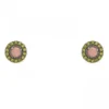 PENDIENTES RAIVE BOTTON CUARZO ROSA