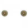 PENDIENTES RAIVE BOTTON CIRCONITAS VERDE