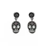 PENDIENTES RAIVE CALAVERA COLGADA NEGRA