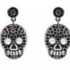 PENDIENTES RAIVE CALAVERA COLGADA L BLACK