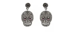 PENDIENTES RAIVE CALAVERA COLGADA L BROWN