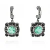 PENDIENTES RETRO VERDE