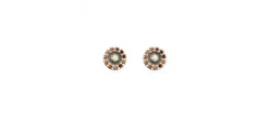 PENDIENTES SUNFIELD BOTON PLATA CO&Ntilde;AC