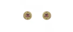 PENDIENTES SUNFIELD BOTTON ROSE