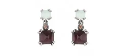 PENDIENTES SUNFIELD CLAW GARNET