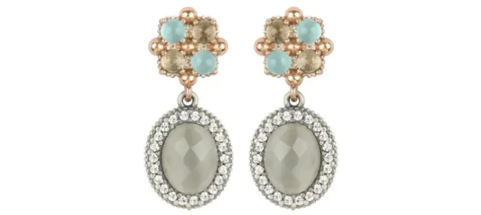 PENDIENTES SUNFIELD ELGA GRIS