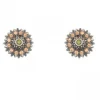 PENDIENTES SUNFIELD ESTRELLA MARRON