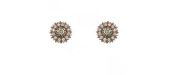 PENDIENTES SUNFIELD ESTRELLA MARRON