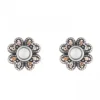 PENDIENTES SUNFIELD FLOR CALCEDONIA