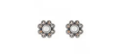PENDIENTES SUNFIELD FLOR CALCEDONIA