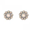 PENDIENTES SUNFIELD FLOR CUARZO ROSA