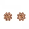 PENDIENTES SUNFIELD FLOR ROSA CO&Ntilde;AC
