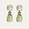 PENDIENTES SUNFIELD LAGRIMA VERDE