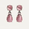 PENDIENTES SUNFIELD LAGRIMA ROSA