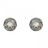 PENDIENTES SUNFIELD MANDALA AZUL