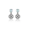 PENDIENTES SUNFIELD TREVOL AZUL
