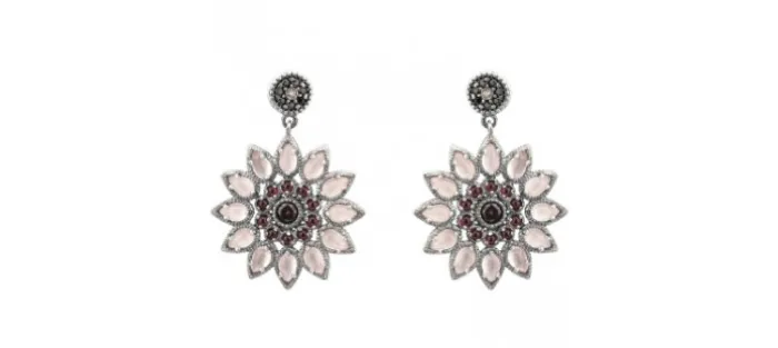 PENDIENTS RAIVE SOL BOTON ROSA