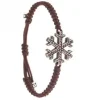 PULSERA COPO DE NIEVE MARRON