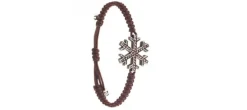 PULSERA COPO DE NIEVE MARRON