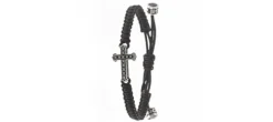 PULSERA CROSS BLACK