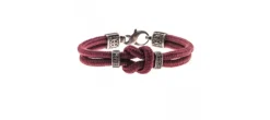 PULSERA KNOT GRANATE
