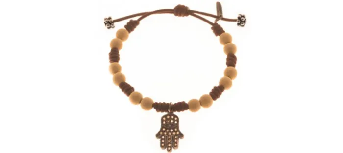 PULSERA MANO DE FATIMA ROCA VOLCANICA