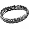 PULSERA MYADN CALADA PLATA NEGRA