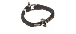 PULSERA MYNOON SIMBAD GRILLETE NEGRO